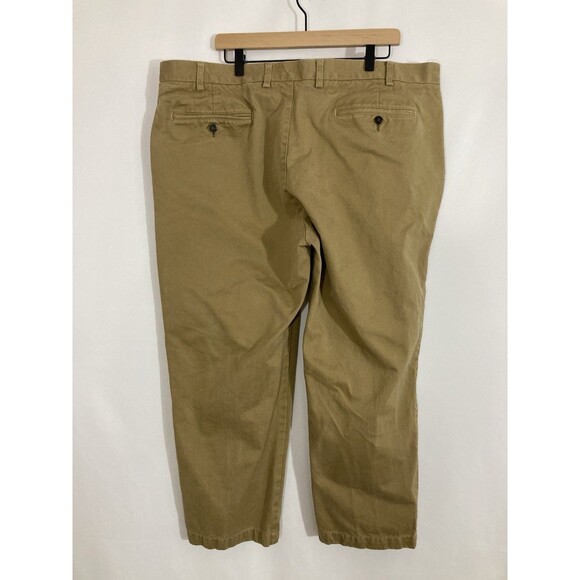 Orvis Men’s 44 Khaki Twill Pants 100% Cotton Casual Preppy Work Minimalist - Picture 2 of 12